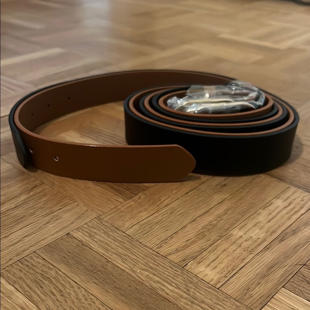 Black and Brown Striped Belt